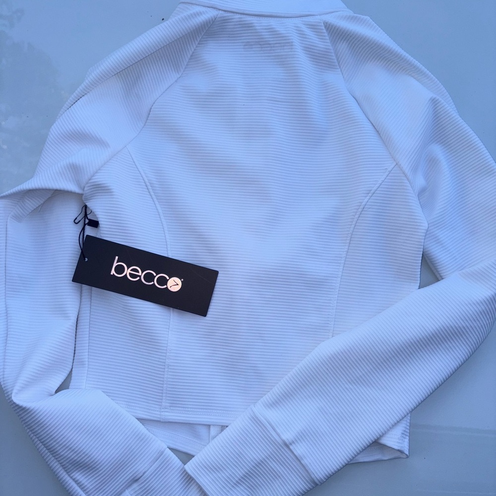 Ecco White Women's Bomber Jacket - Picture 2 of 5